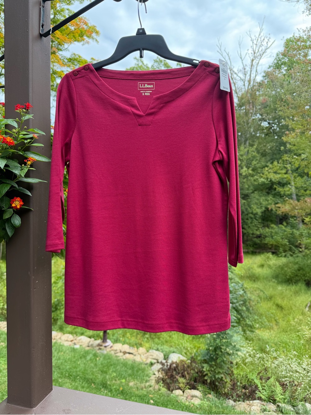 NWT L.L. Bean Boatneck 3/4 Sleeve Tunic